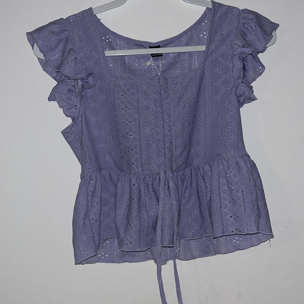 SHEIN Purple Top
